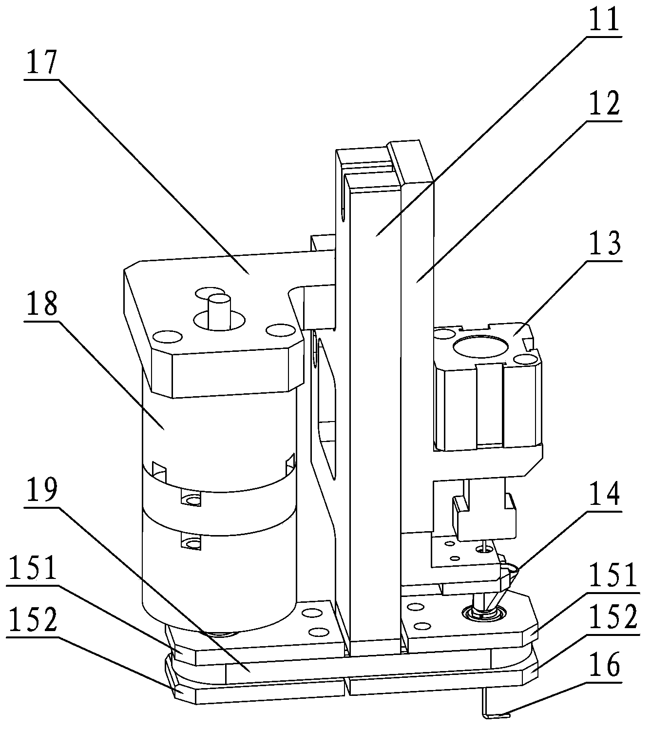 Rotary positioning device for glue-dispensing bent needle head