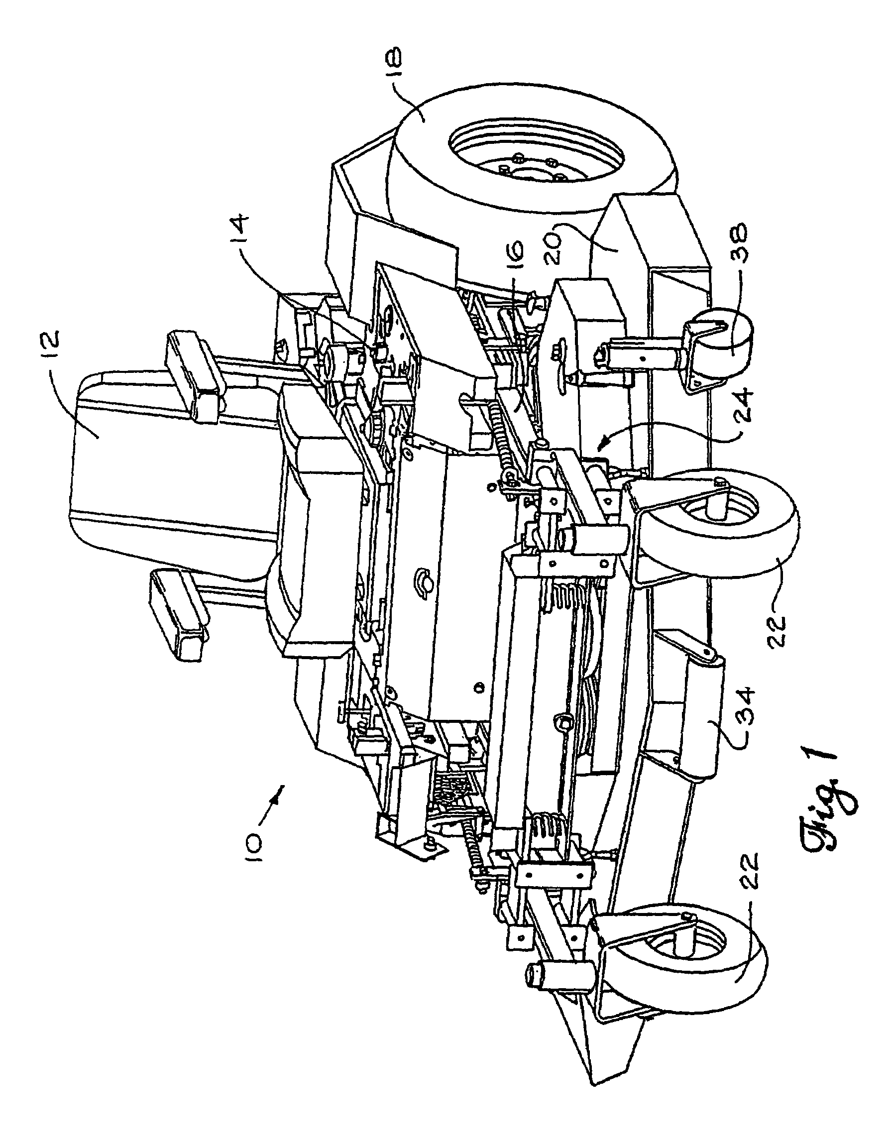 Mower suspension system and method