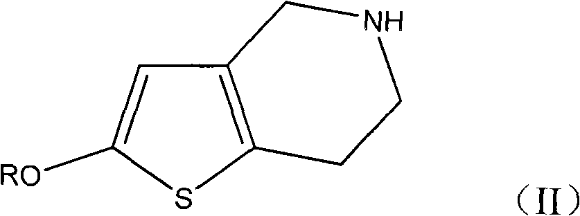 Method for preparing 2-oxygen-2,4,5,6,7,7alpha-hexahydro thieno [3,2-c]pyridine