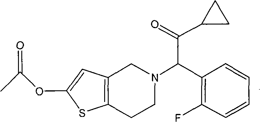 Method for preparing 2-oxygen-2,4,5,6,7,7alpha-hexahydro thieno [3,2-c]pyridine