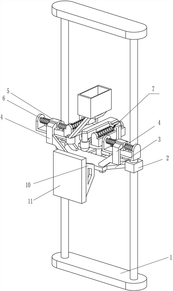 Wiring groove concrete backfilling equipment for building decoration