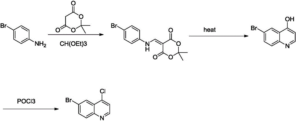 6-bromo-4-chloroquinoline preparation method