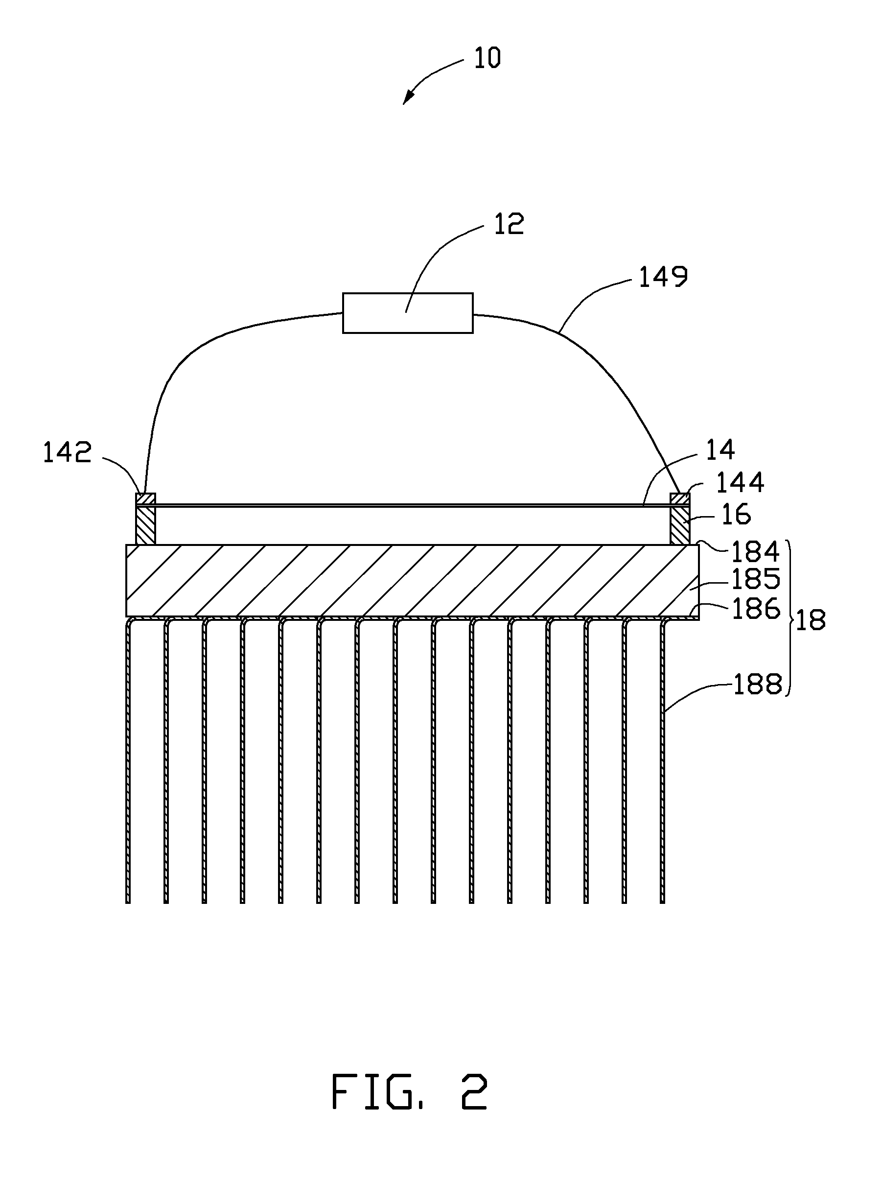 Thermoacoustic device with heat dissipating structure