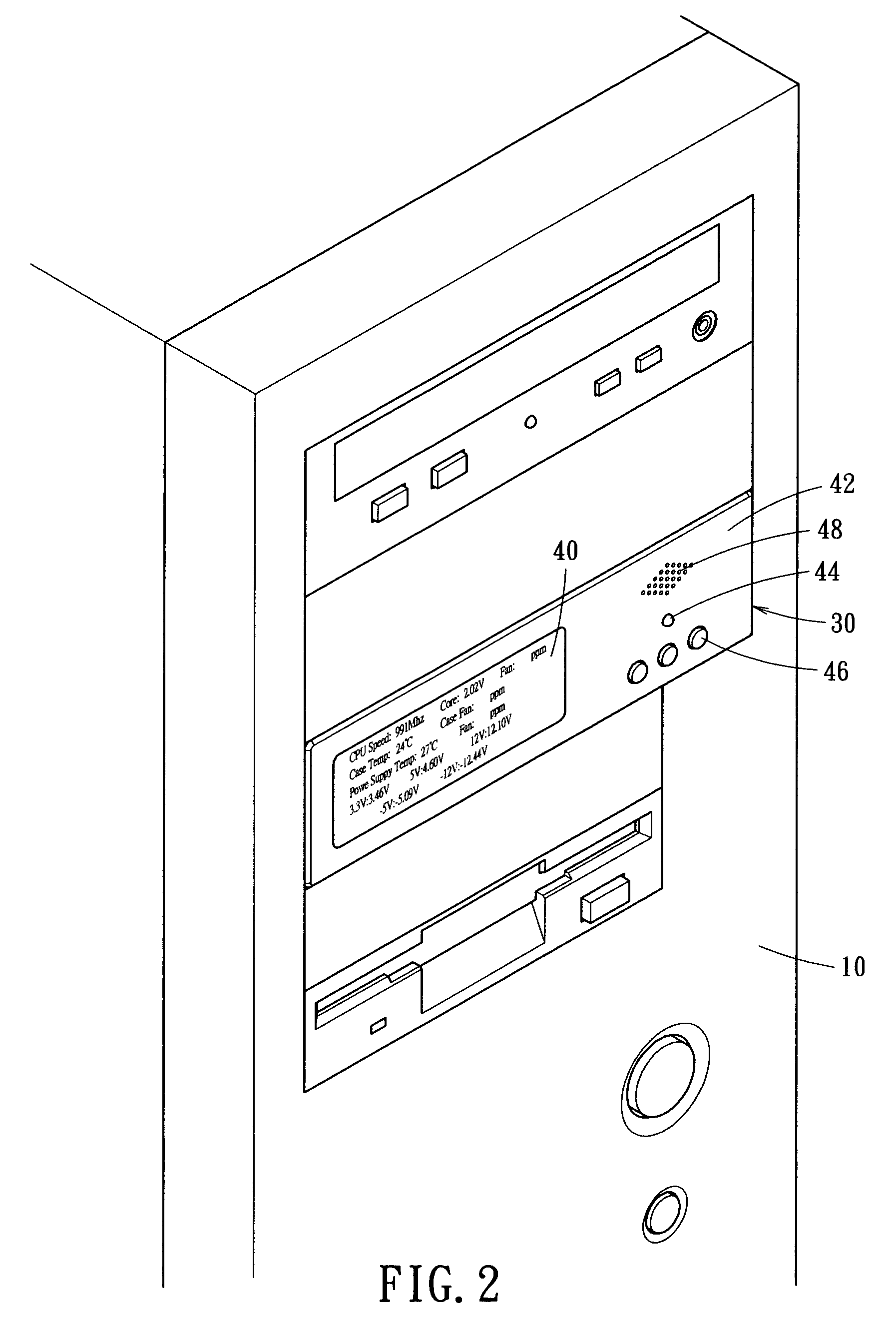 Monitor apparatus for computer system