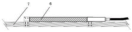 A cable meter protection device for monitoring the tensile stress of prestressed steel bars