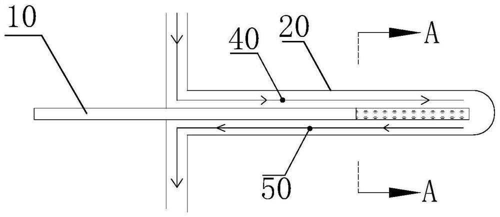 Optical fiber conduit cooling system capable of removing fluid bubbles