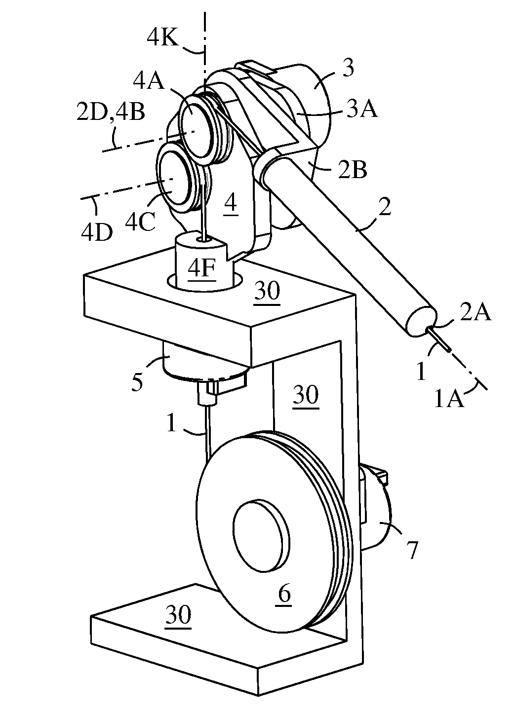 3-dimensional cable guide and cable based position transducer