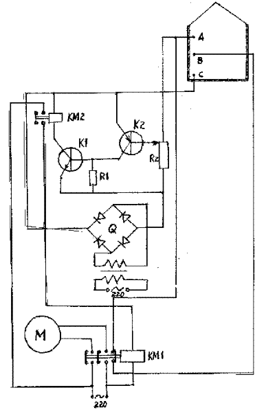 Automatic water-replenishing device for water tower
