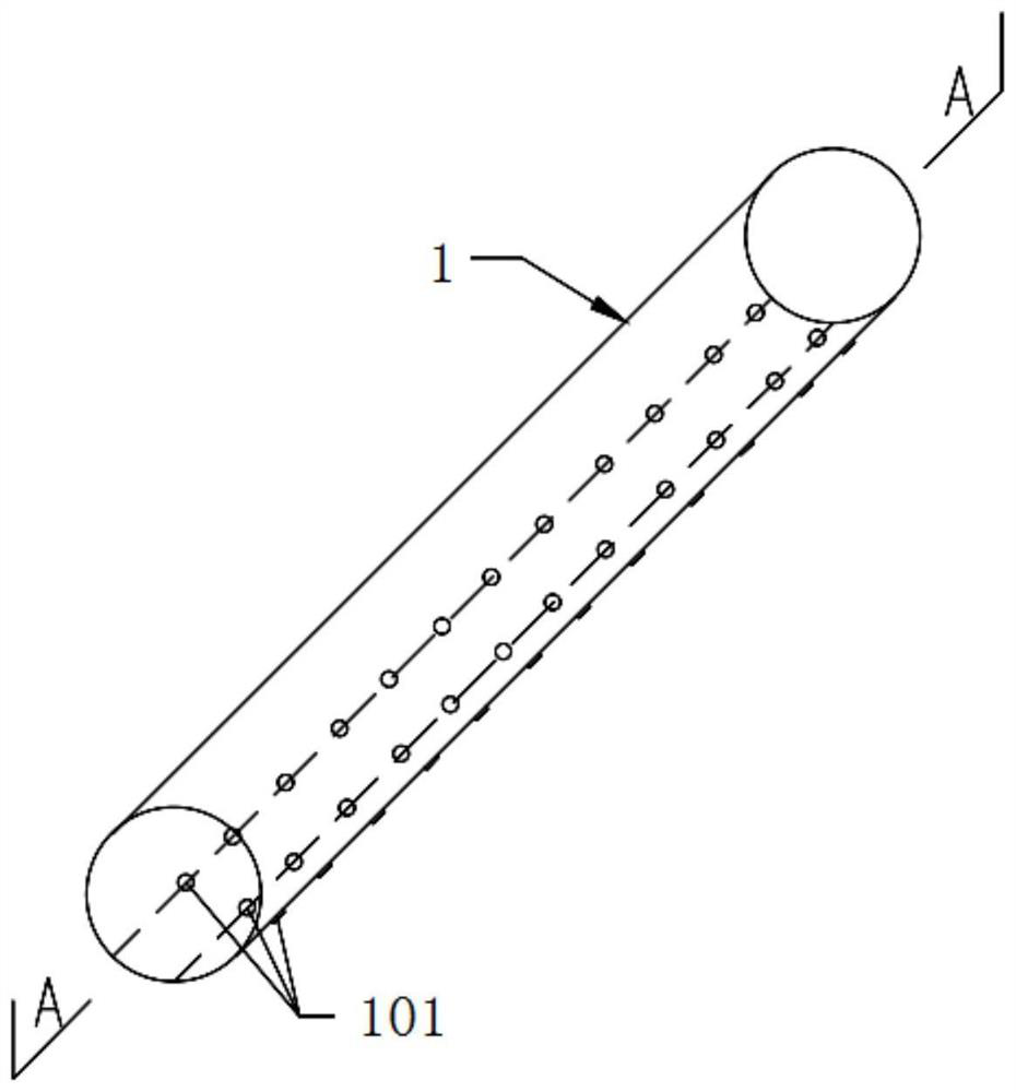 Direct cooling type circulating water drainage open channel defoaming device