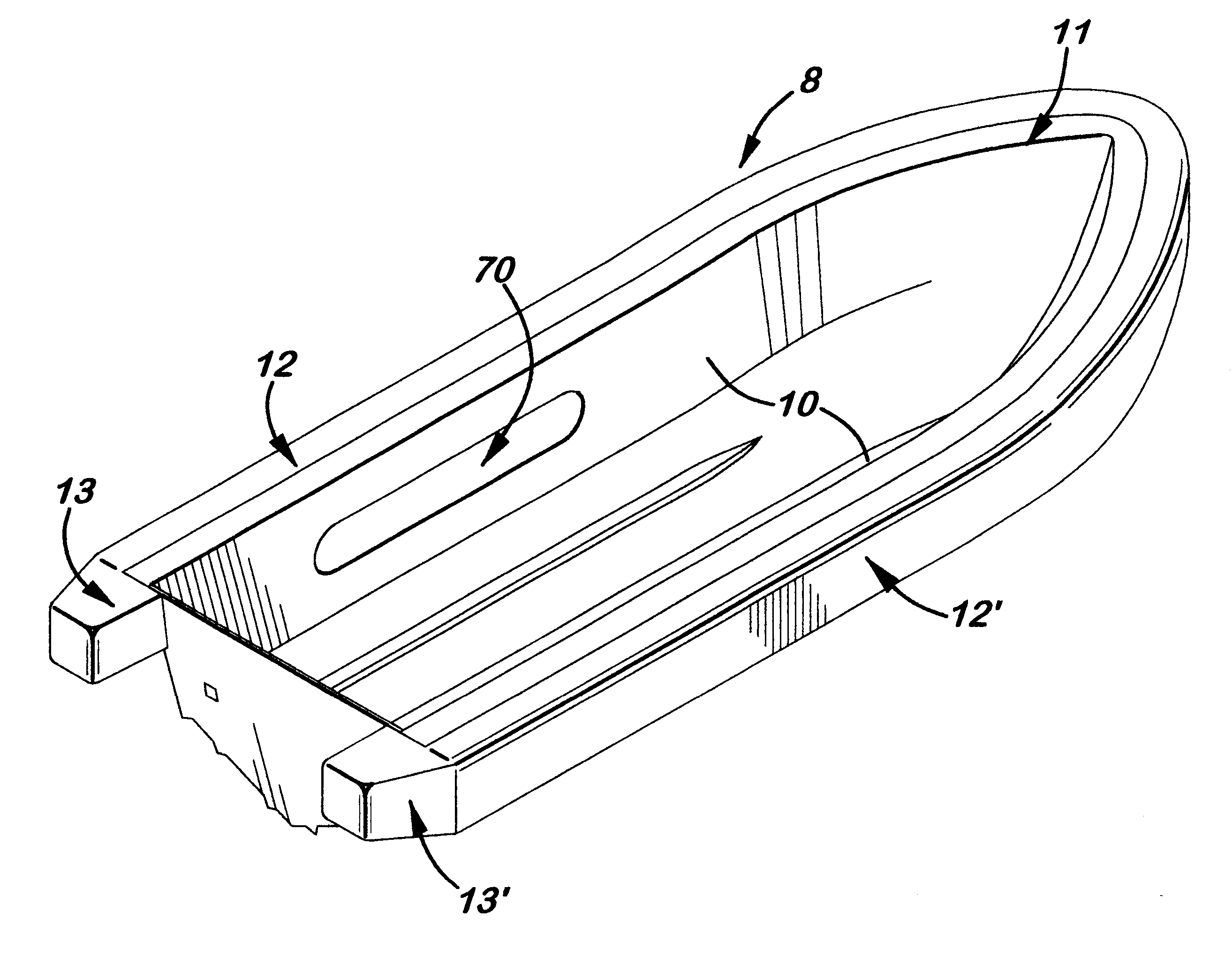 Integrated bumper boat hull and method