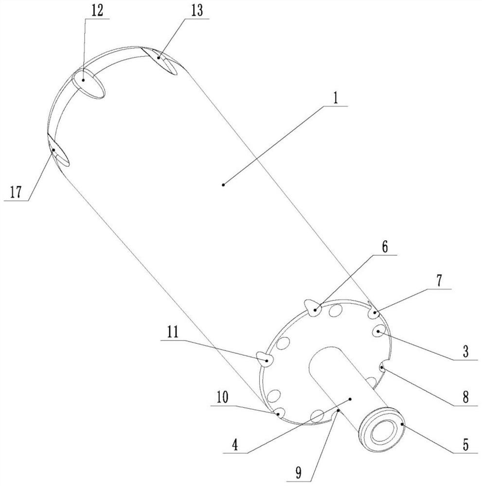 Interior radiotherapy needle inserting and implanting guiding device
