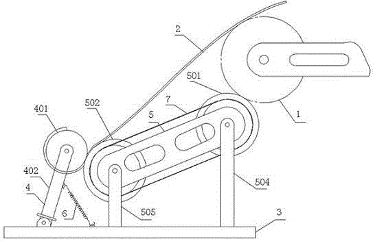 Online synchronous film leftover recycling device