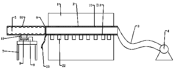 A kind of ultrafiltration membrane filtration device for sewage