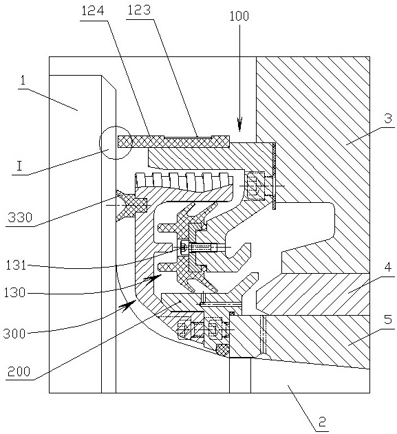 Sealing device for oil film bearing of roller shaft of rolling mill