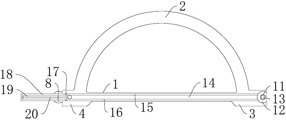 Moving, connecting and fixing device for wood-plastic wall board plastic die