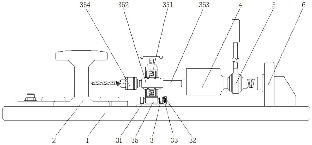 A precise positioning rail drill