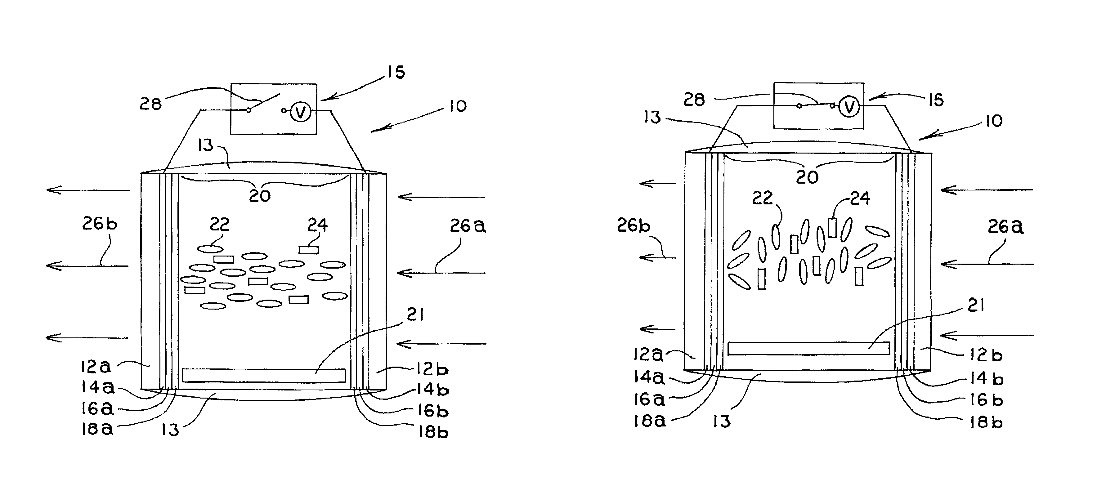 Wide band variable transmittance optical device