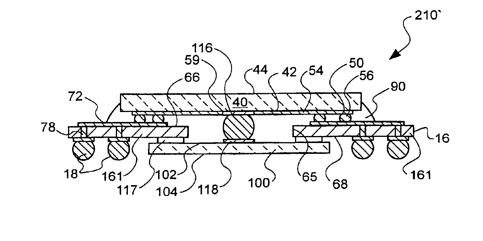 Semiconductor device assemblies and packages including multiple semiconductor devices and methods