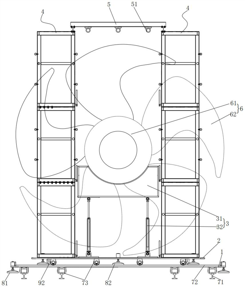 A kind of propeller auxiliary disassembly tooling, disassembly method and installation method