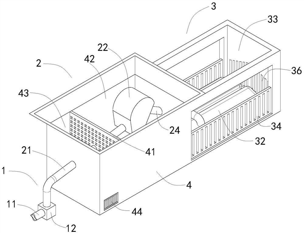 Continuous dredging device for river course treatment