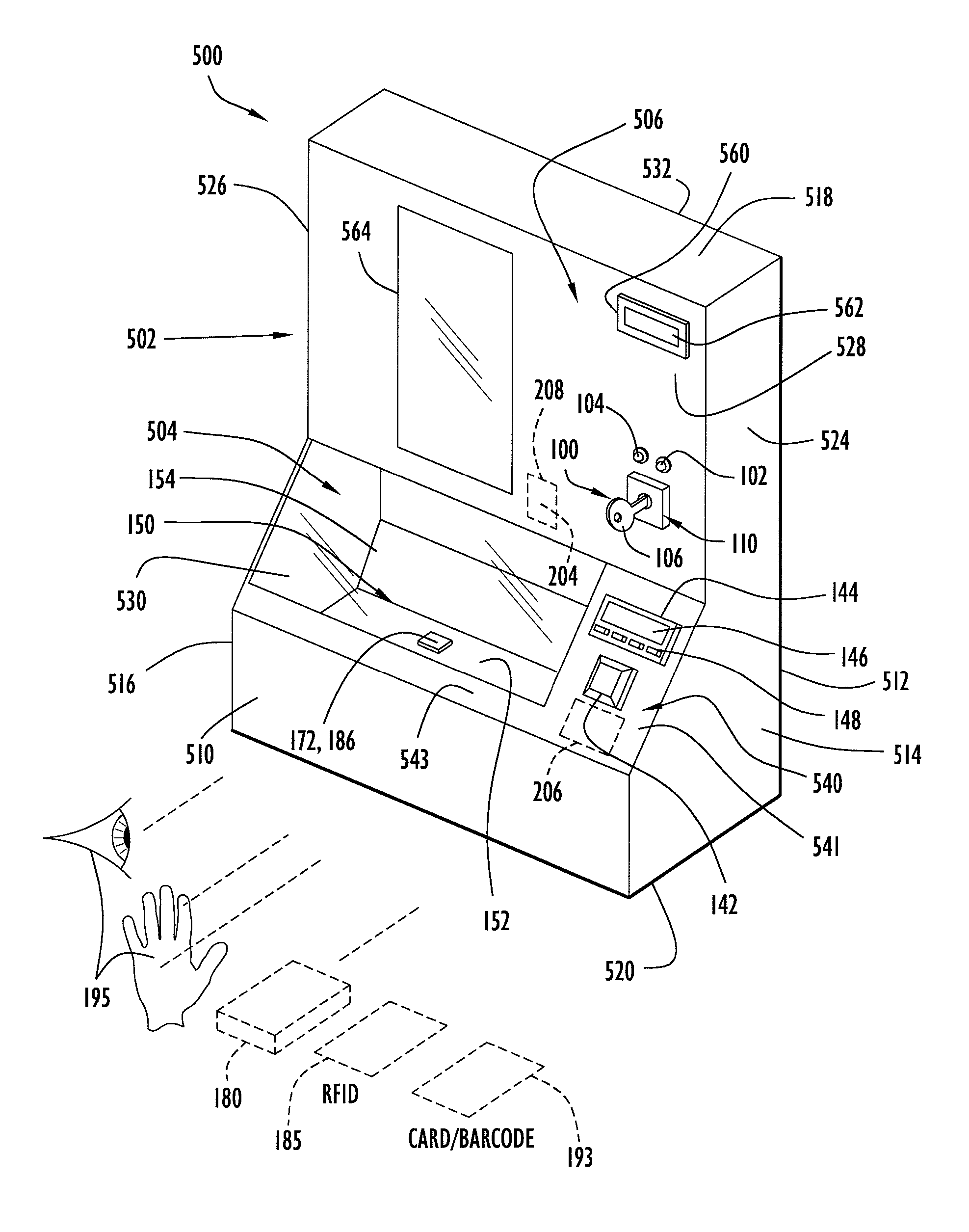 Method and Apparatus for Securely Storing Medical Items Within a Thermal Treatment System