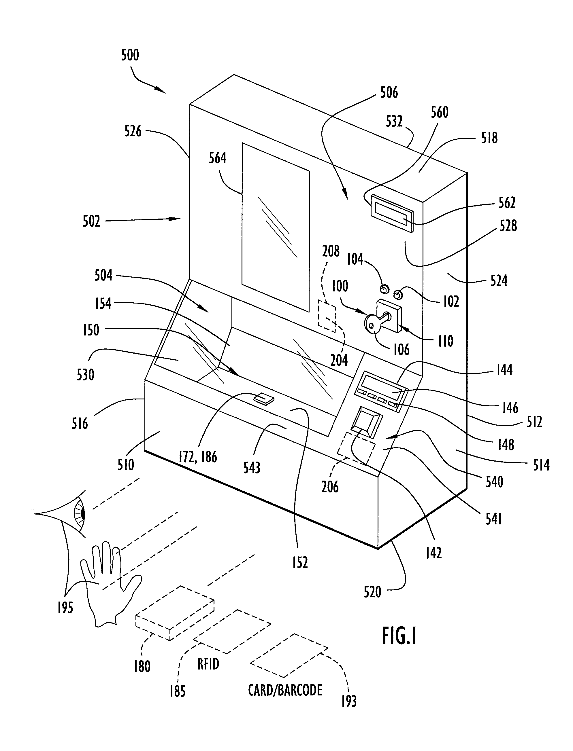 Method and Apparatus for Securely Storing Medical Items Within a Thermal Treatment System