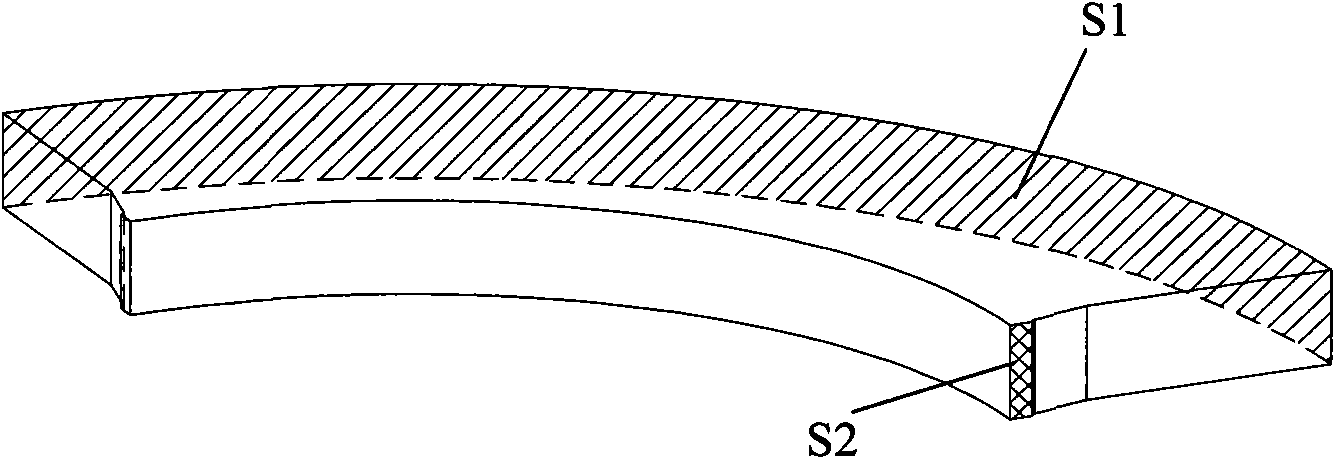 Inner rotor hybrid magnetic bearing of horizontal coil and composite structure thereof