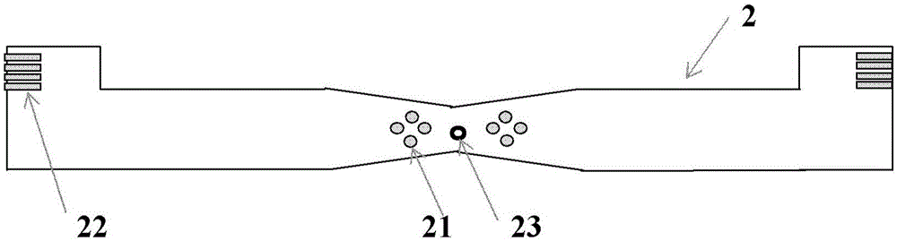 Transparent photoelectrode of multiple recording spots based on fibers