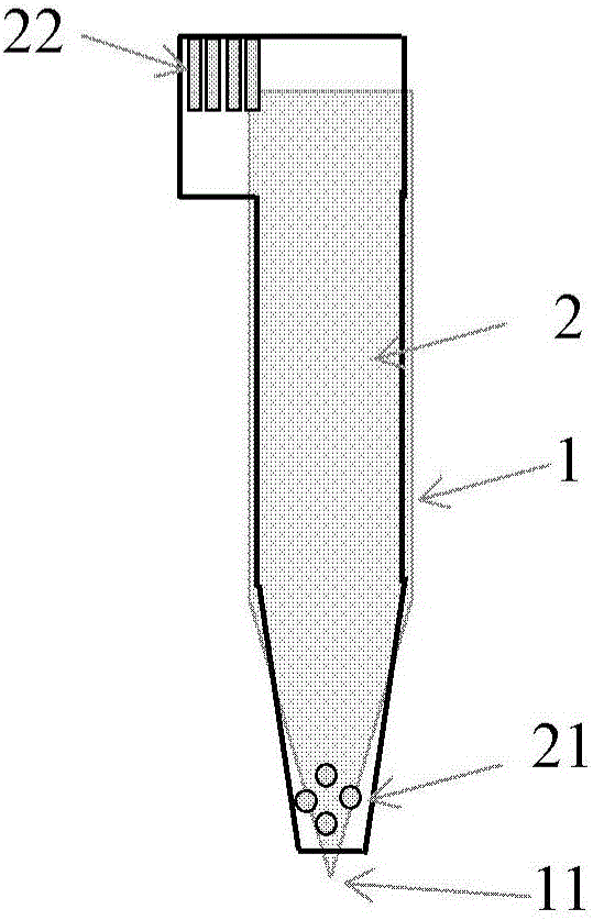 Transparent photoelectrode of multiple recording spots based on fibers