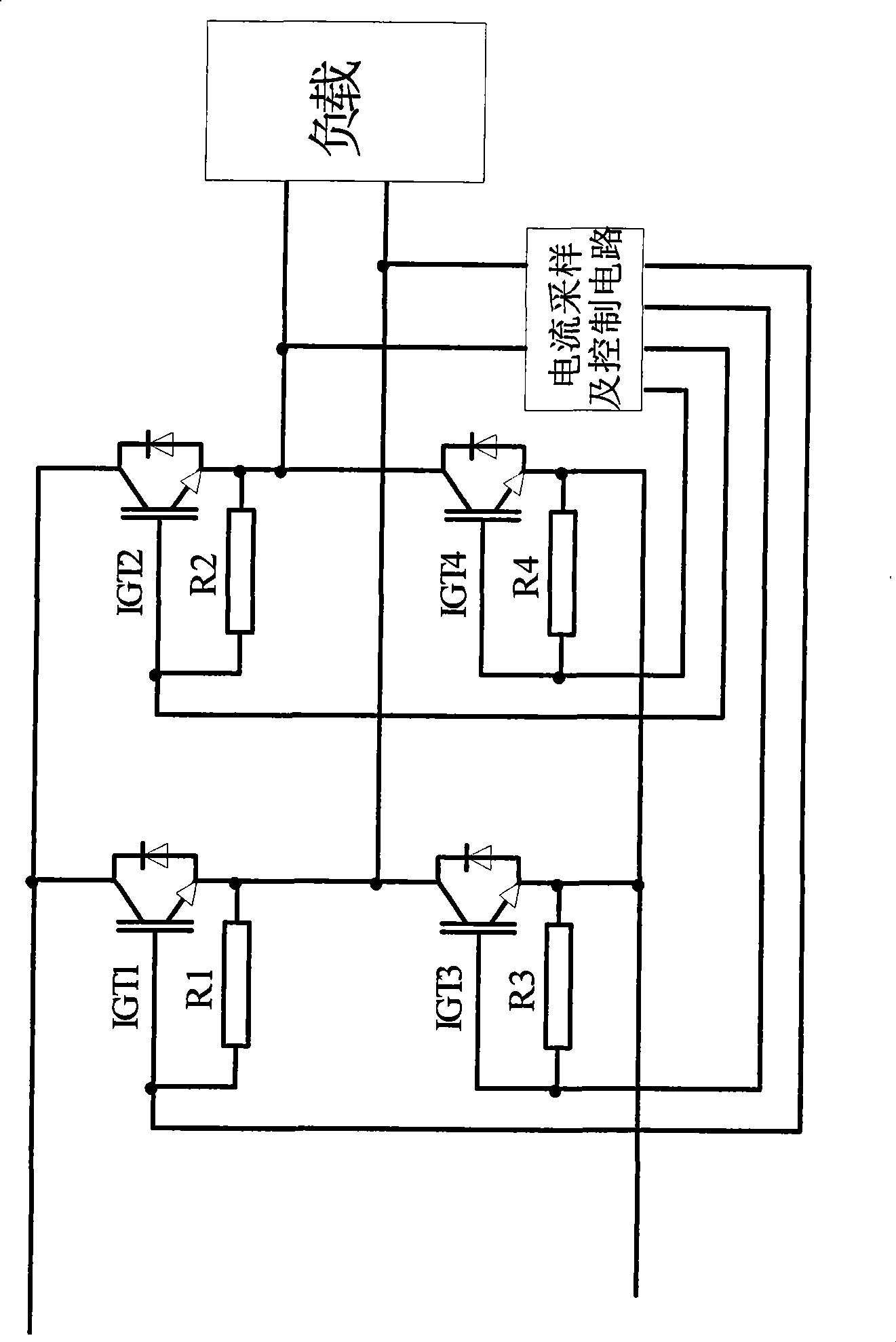 Overcurrent protection circuit for photovoltaic DC-to-AC converter