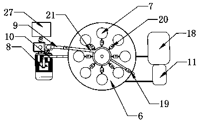 Unmanned aerial vehicle loaded automatic water sampling device