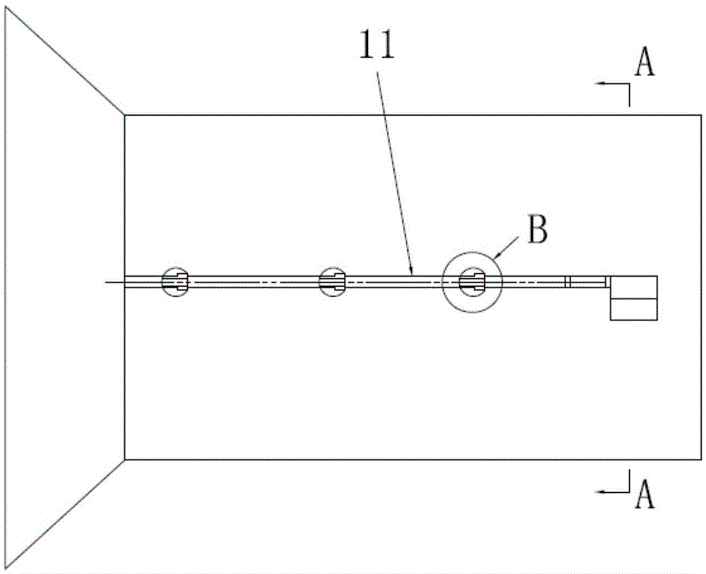 Tool for performing exposed type back wiring on pipe body