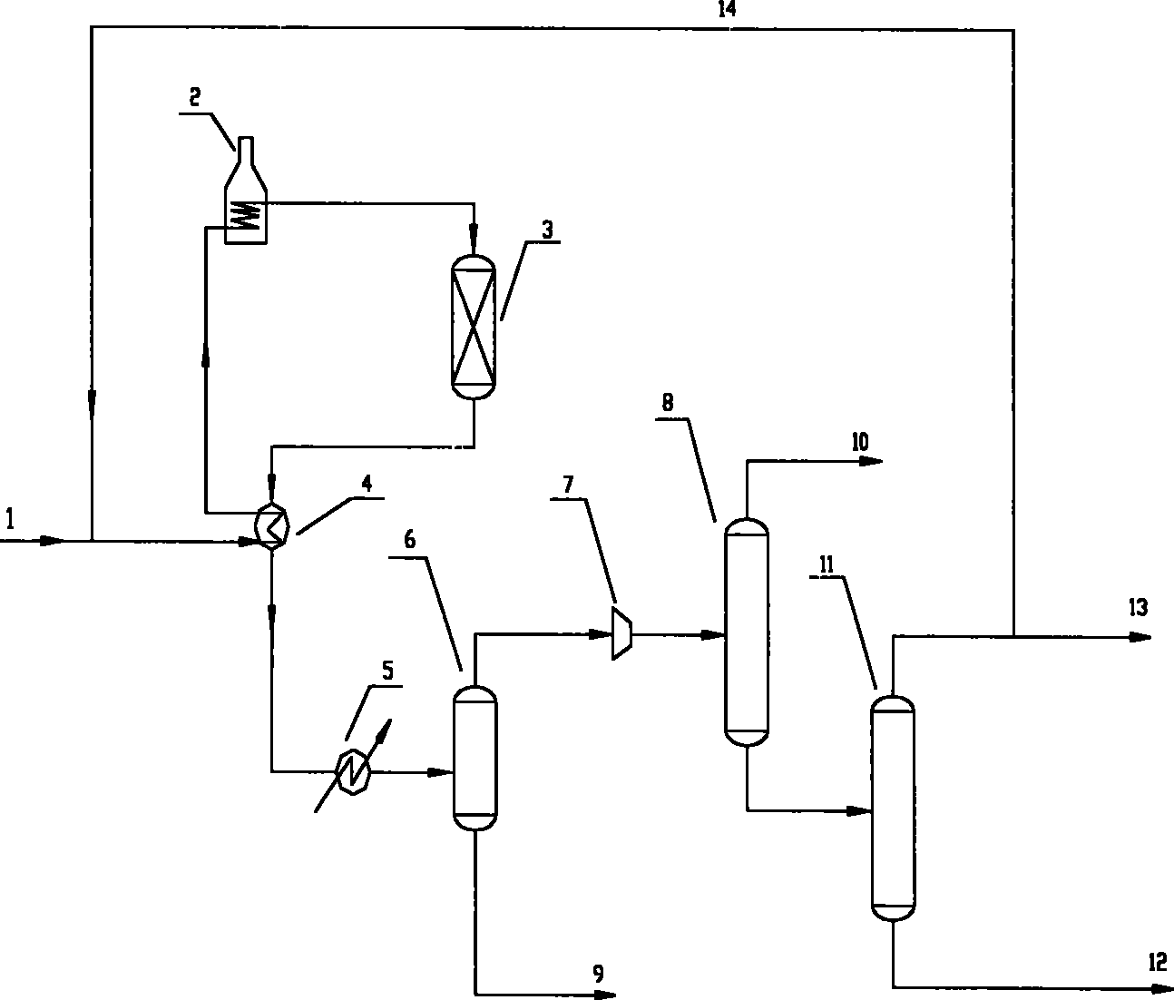 Method for preparing olefin in lightweight by catalytic cracking olefin of containing carbon