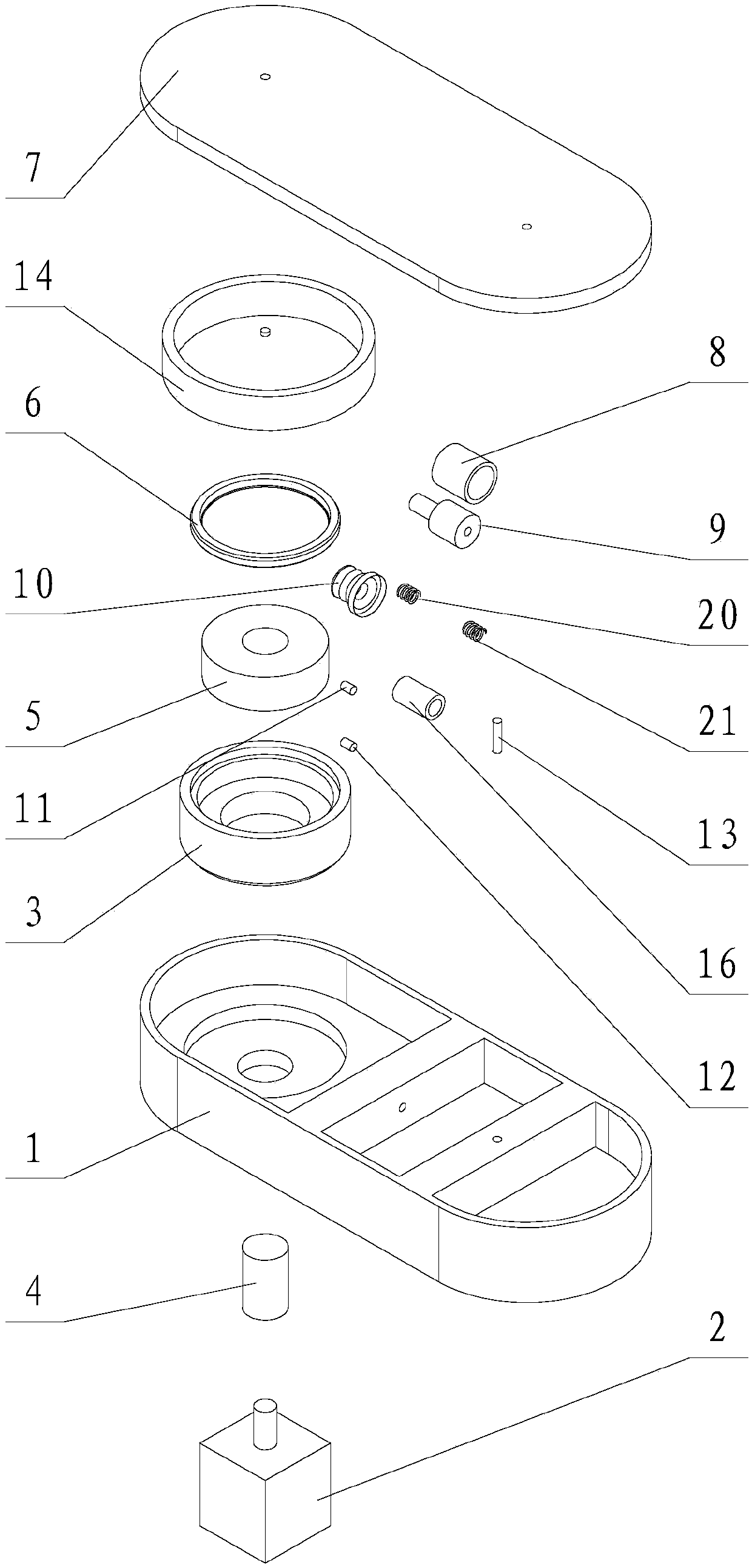 Actuating cam type lubricating self-cleaning mechanism