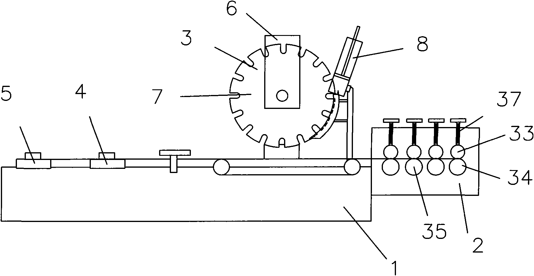 Bar brush machine