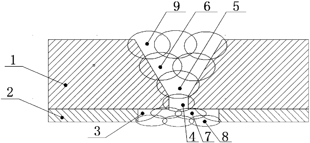 Welding method for bimetal composite pipe