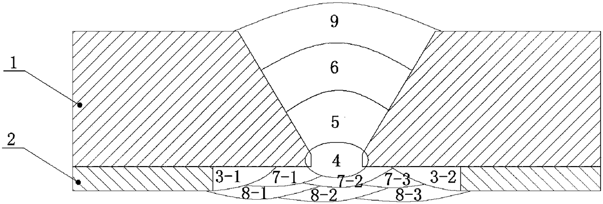 Welding method for bimetal composite pipe