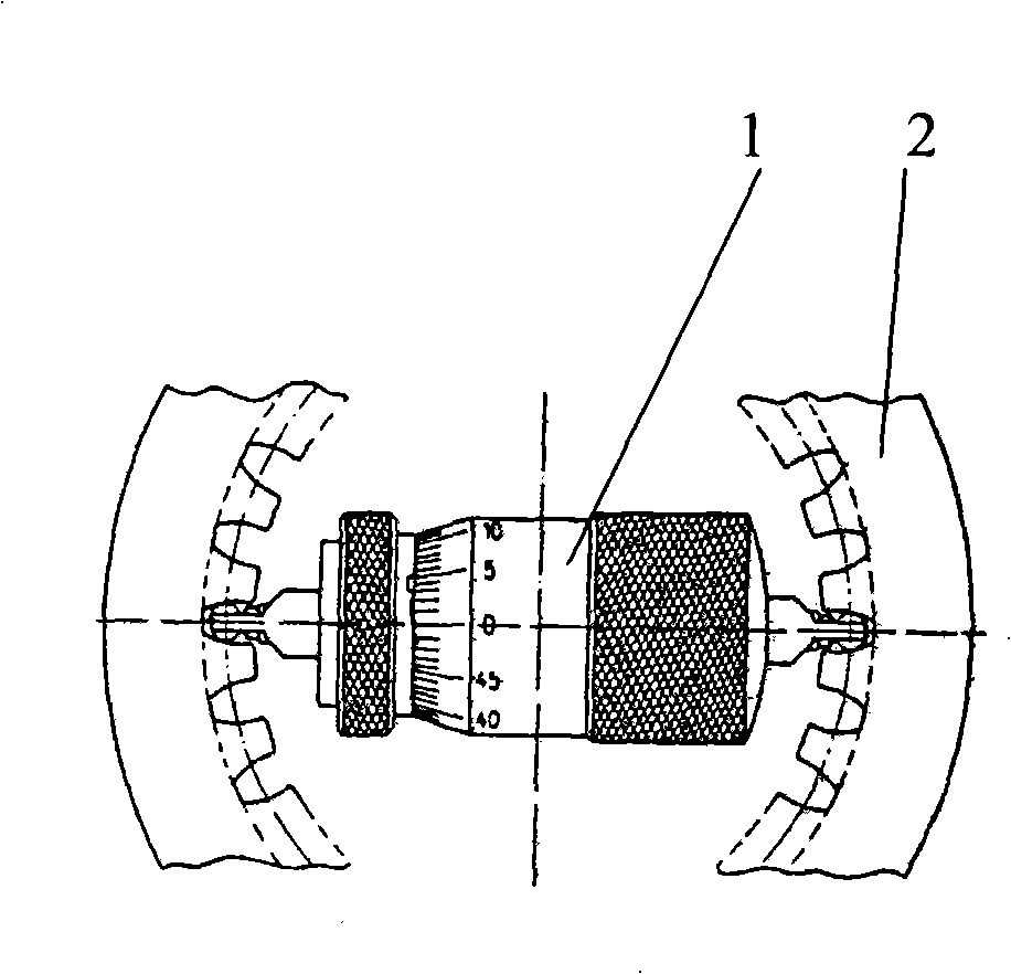 Gear cylinder or ball measurement method and system