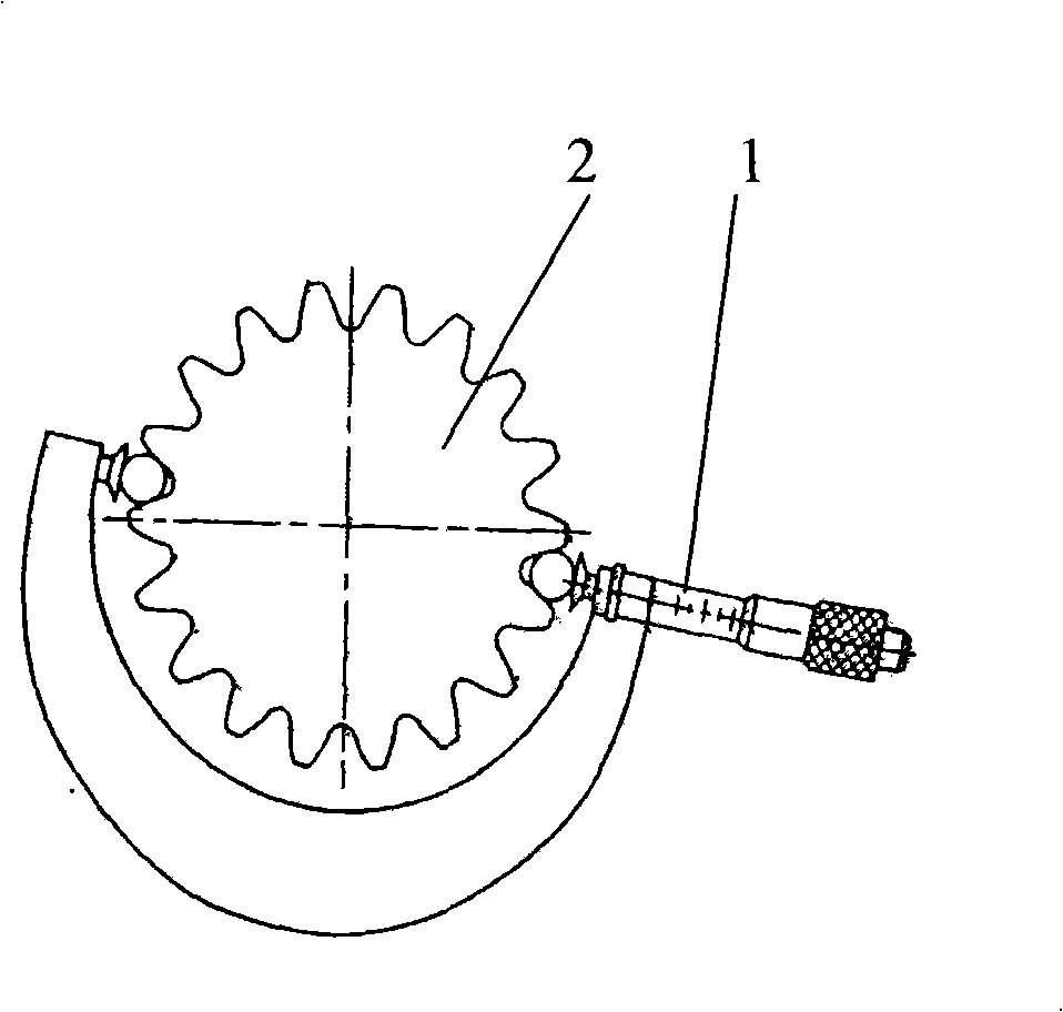 Gear cylinder or ball measurement method and system