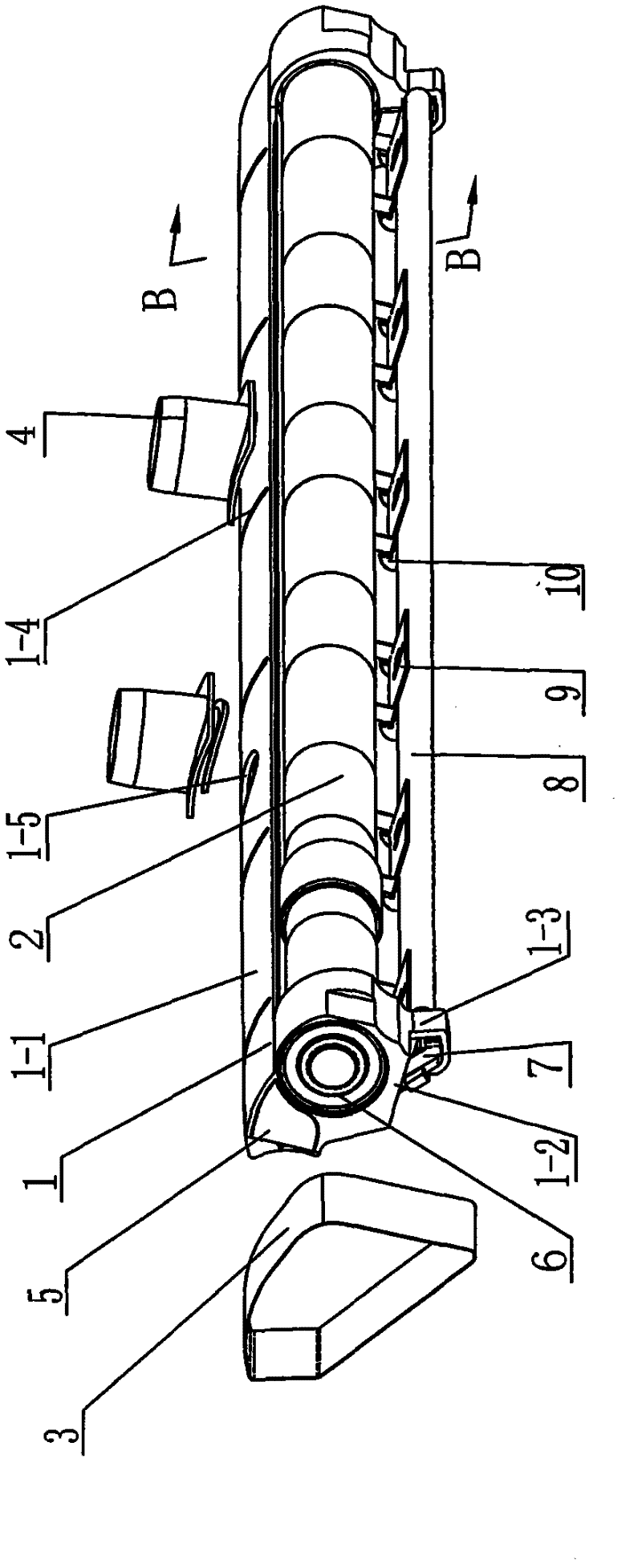 Integrated composite spinning device of ring spinning frame