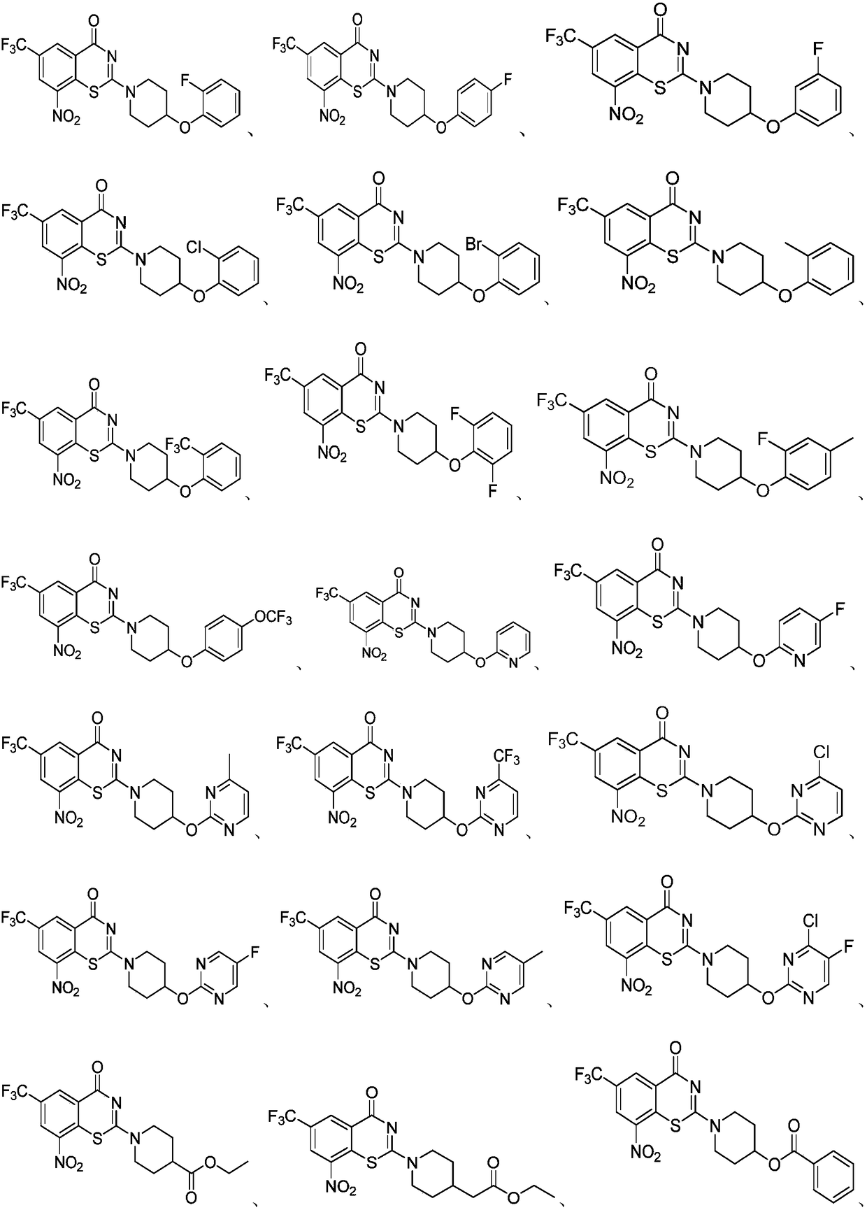 Benzothiazine derivative, a preparation method and uses thereof