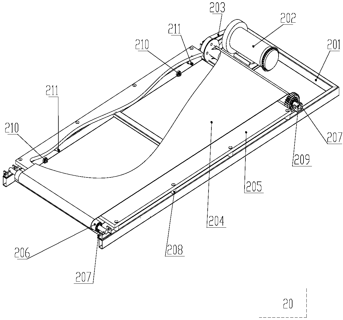 Floating type running machine and using method thereof