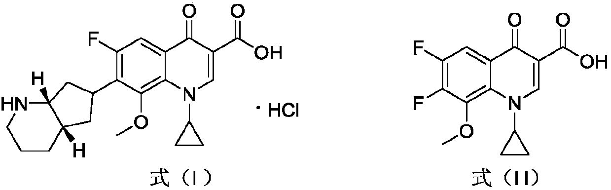 Synthetic method of moxifloxacin hydrochloride