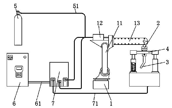 Arc welding robot capable of preventing spatter phenomenon