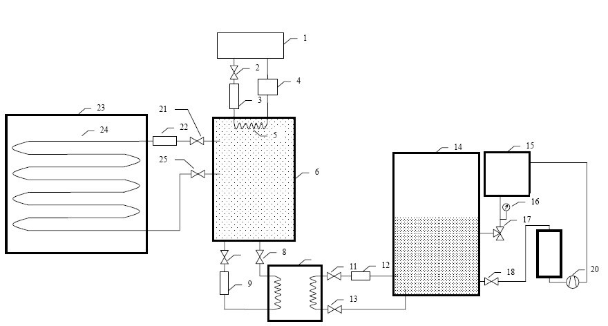 Method and device for keeping fresh aquatic products by cold accumulation on board