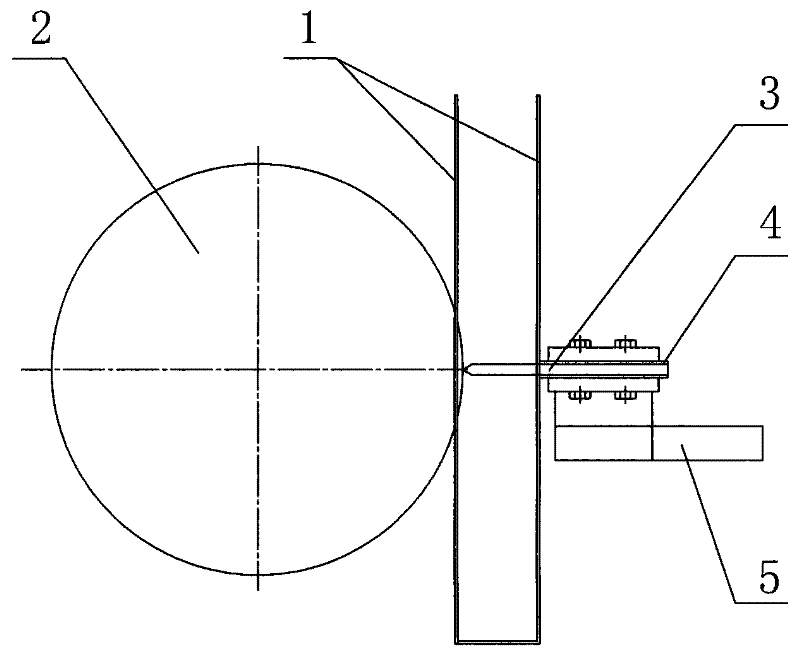 Method for repairing collecting ring on line
