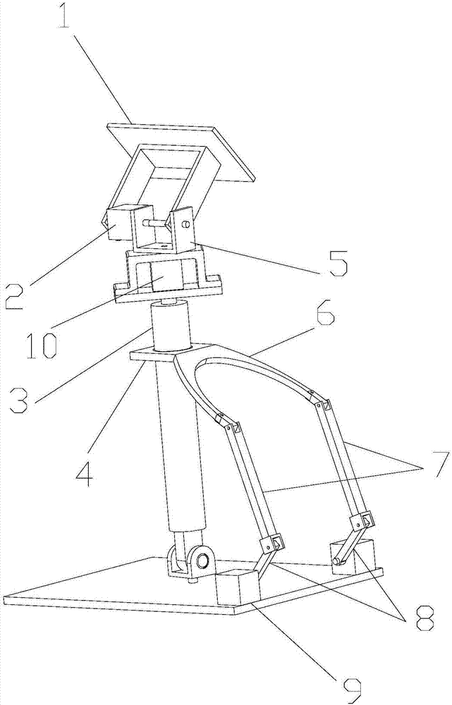 Multi-connecting-rod robot head and neck control mechanism