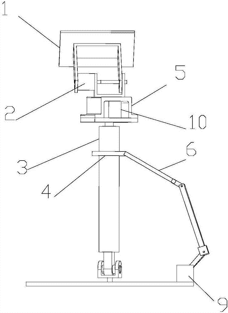 Multi-connecting-rod robot head and neck control mechanism