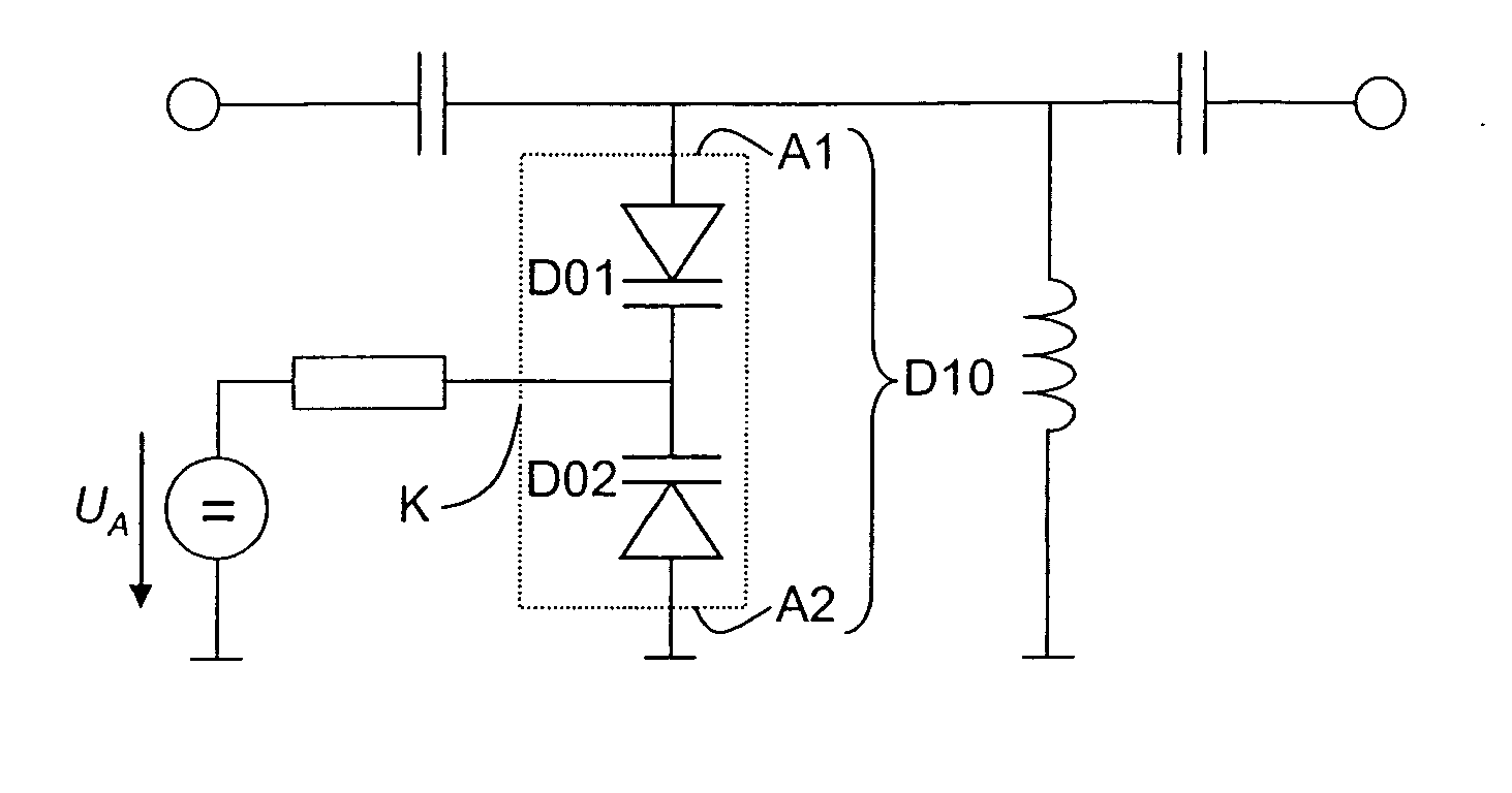 Varactor diode alternative circuit