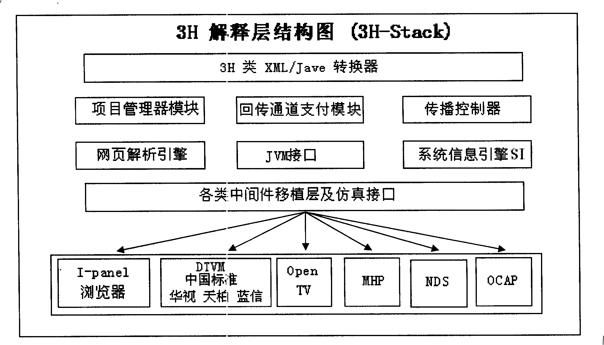 Interactive information processing system and method for digital television